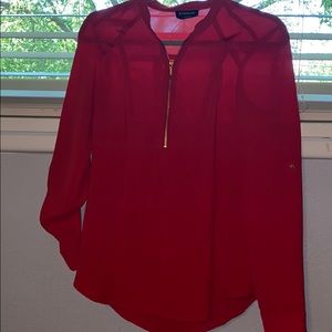 Red Bebe blouse